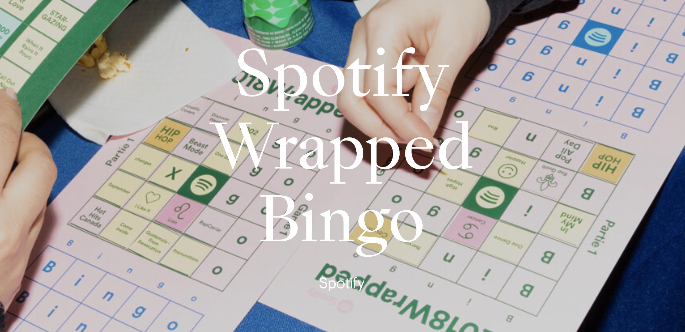 Spotify Wrapped Bingo Campaign